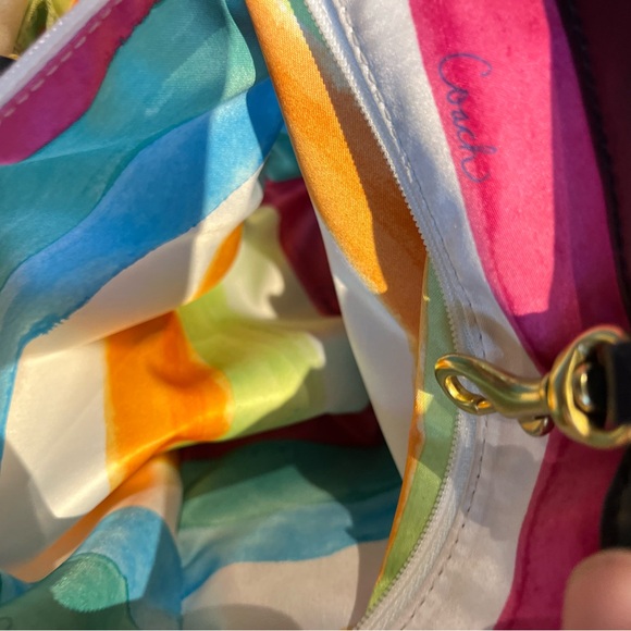 Coach Princess Street Raffia and Patent Leather Tote - Picture 16 of 17